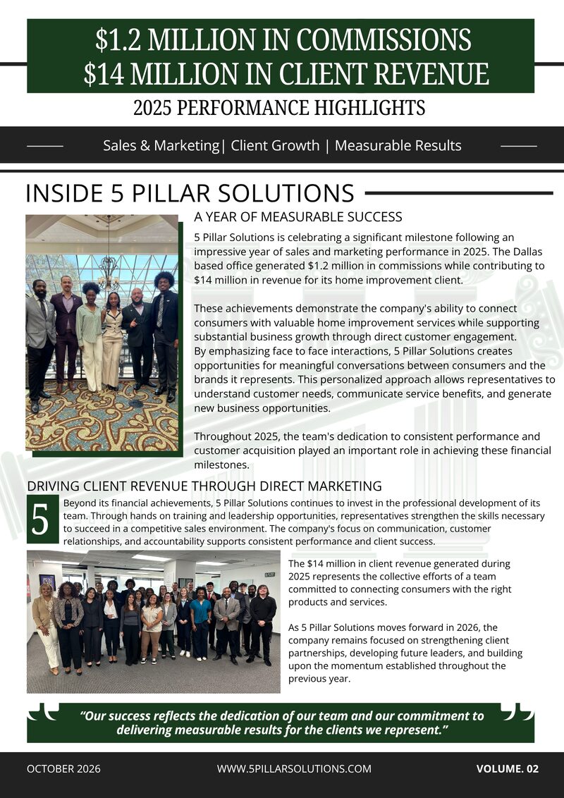 The Monthly Pillar, Volume 02, October 2026 — full newsletter page