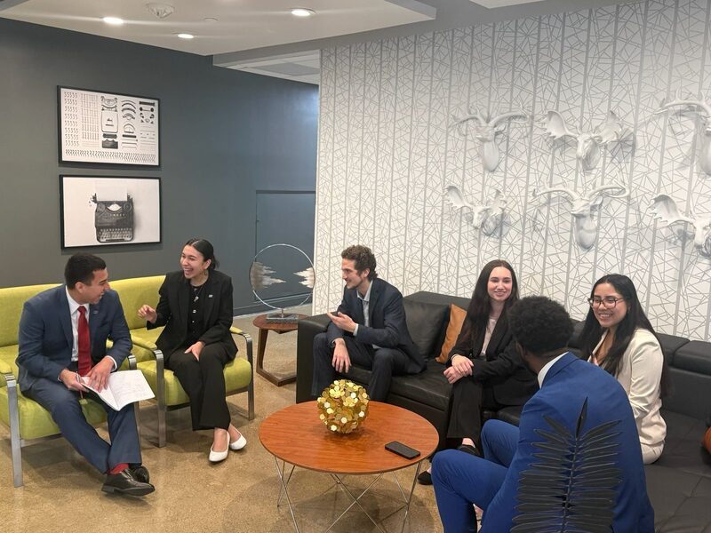 5 Pillar Solutions team meeting in a lounge